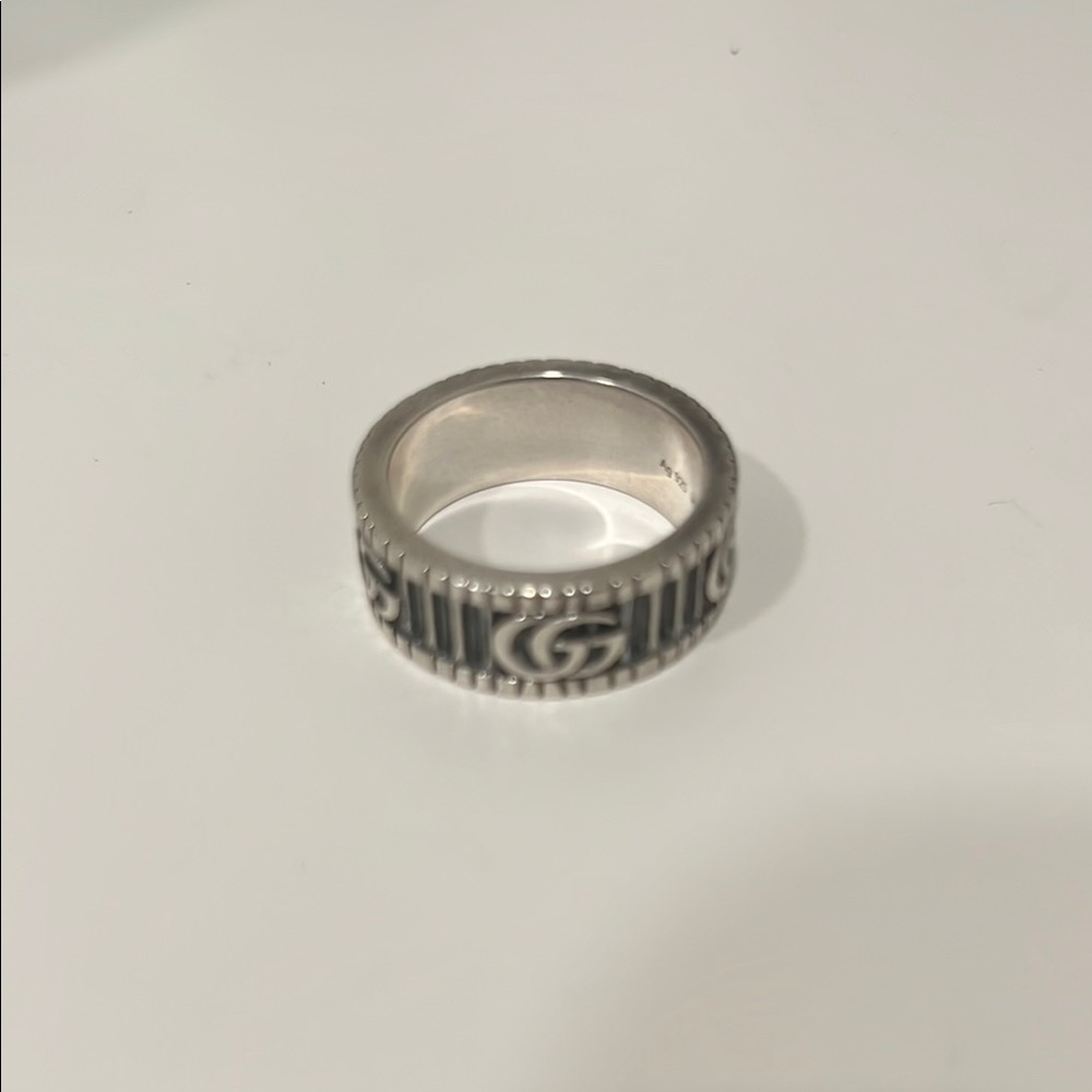 Silver and Black Men's Ring
